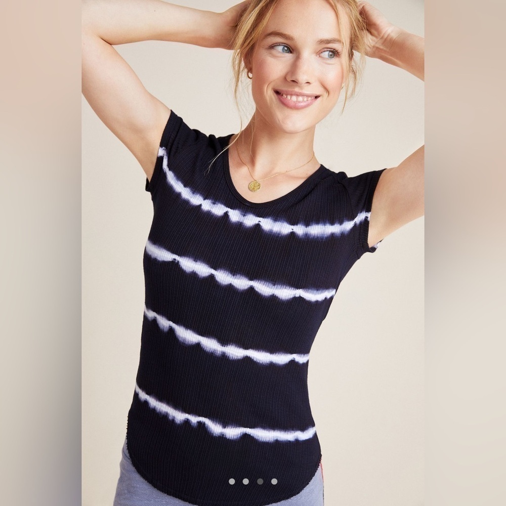 Sundry Navy Arlo Tie-Dyed Tee
